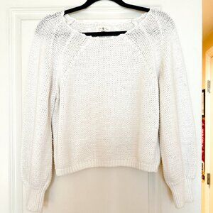 Lou & Grey Cream Scoop Neck Knit Sweater